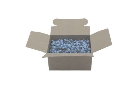 Markiesspijkers babyblauw  doos 1000 stuks
