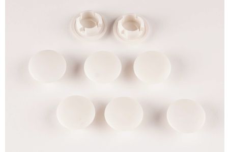 Afdekdopjes zijgeleiders crème ral 9001